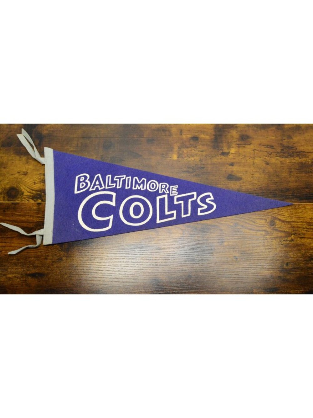 Vintage NFL Baltimore Colts Mid size Stadium pennant 21 inches